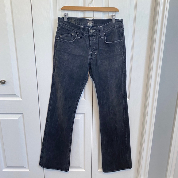 Rock & Republic Taylor Bootcut Jeans Size 34 Skull details faded black - Picture 2 of 16